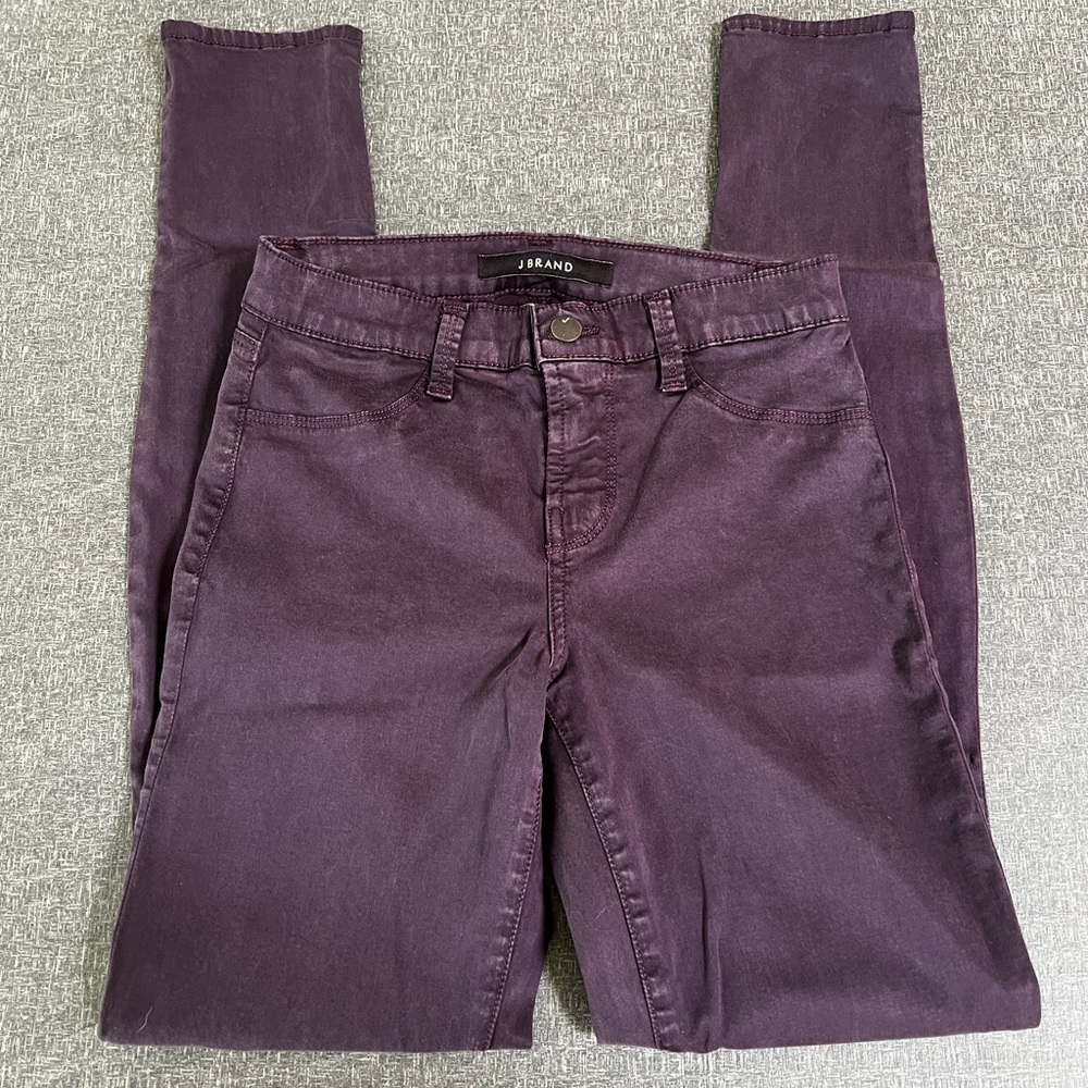 J Brand Deep Purple Skinny Jeans in size 26